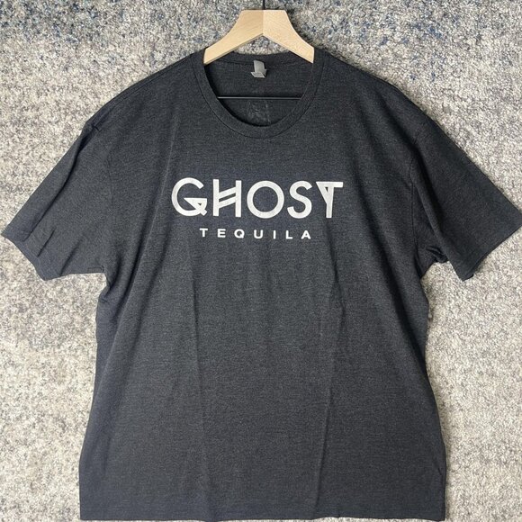 Ghost Tequila Shirt Mens Extra Large Charcoal Gray Graphic Advertising Promo - Picture 1 of 7